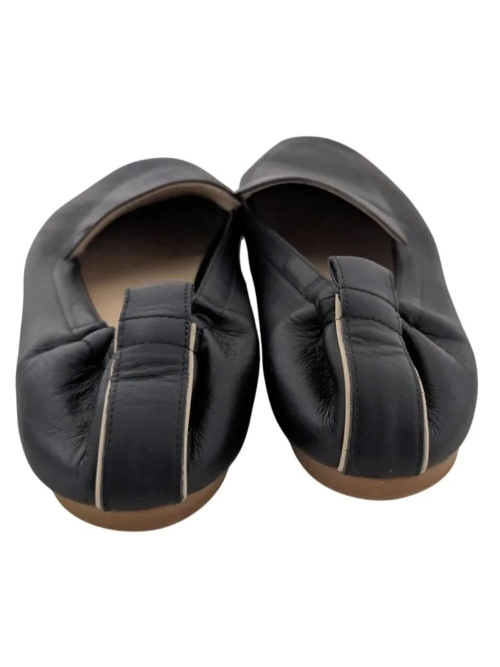 Everlane The Day Loafer Black Leather Slip On Flats Womens Size 9 Good